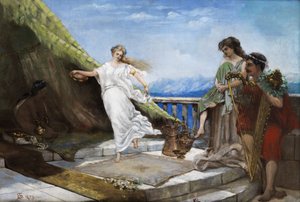 Antieke dansscène door Simeon Solomon